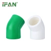 IFAN PPR pipe fittings, all-plastic elbow L75x45° PPR elbow, factory direct sales Specification image